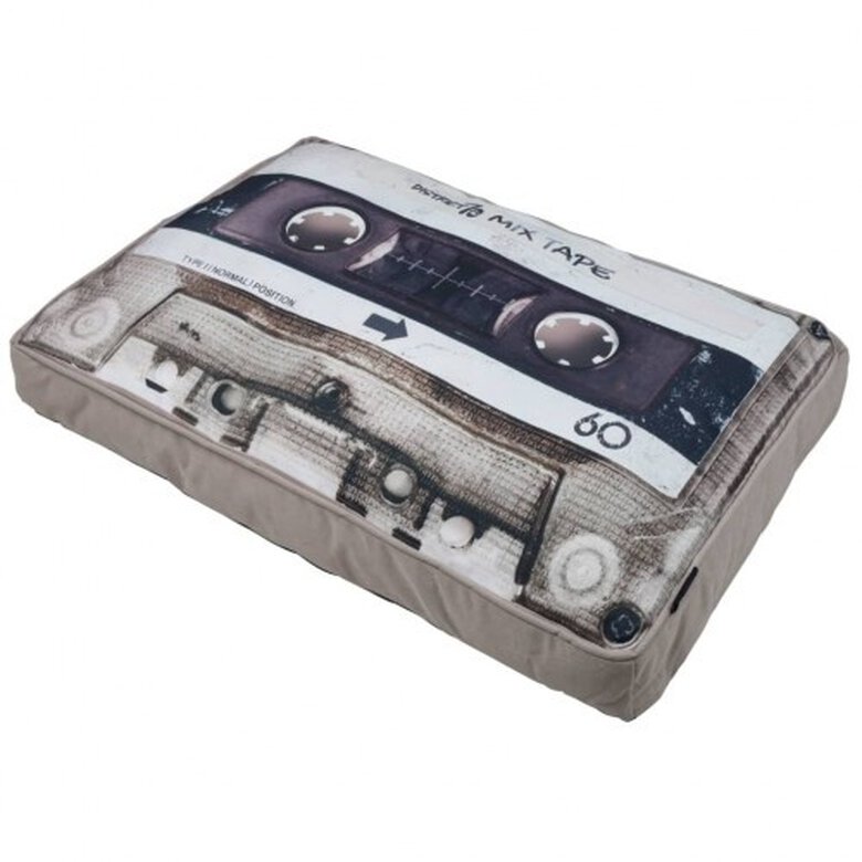 Colchón Mixtape diseño casete para perros color Beige, , large image number null