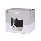 Balvi Maceta Kitty Color Negro y blanco Original maceta con diseño de gatito Cerámica 13,7x13,5x13,5 cm, , large image number null