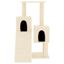 vidaXL Rascador para gatos con postes de sisal color crema 82 cm, , large indicador imagen numero 2