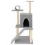 VidaXL Rascador para gatos con postes de sisal gris claro 110,5 cm, , large indicador imagen numero 3