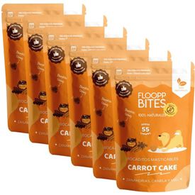 FlooppBITES soft snacks naturales carrot cake para perros