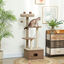PawHut Árbol Rascador para Gatos Altura 133 cm Árbol para Gatos Torre para Gatos con Nido Plataformas Bola Colgante y Poste de Yute Café, , large indicador imagen numero 2