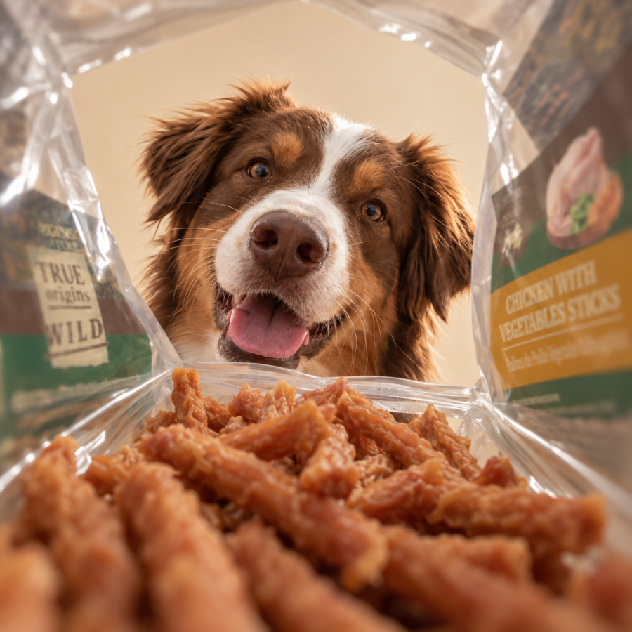 1.5 kg True Origins Wild Palitos de Pollo con Vegetales Snack para perros, , large Imagen numero 7