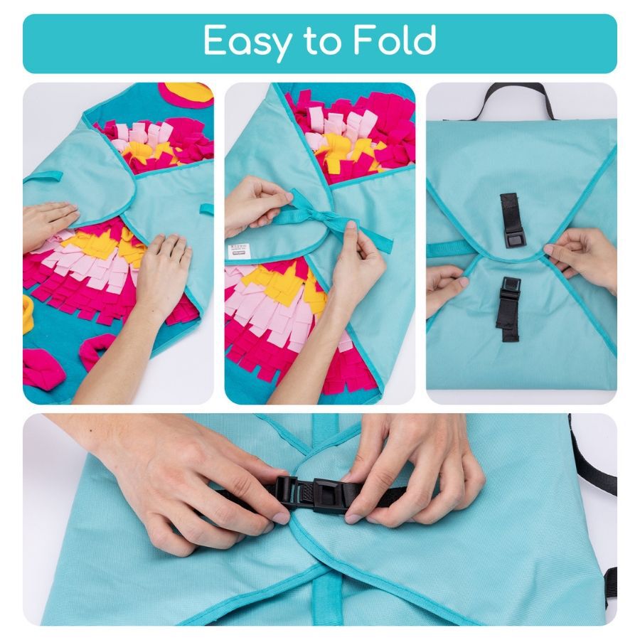 Nobleza - Alfombra Olfativa Juego de Inteligencia para Perros &ndash; Juguete Interactivos Snuffle Mat para Perros - Estera de Alimentaci&oacute;n Lenta Port&aacute;til para Entrenamiento de Forrajeo, 70*70cm, , large Imagen numero 5
