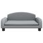 vidaXL Cama para perros de tela gris claro 70x45x30 cm, , large indicador imagen numero 3