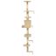 VidaXL Rascador de pared con postes de sisal color Beige, , large indicador imagen numero 4