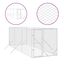 vidaXL Perrera de exterior acero galvanizado plateado 4x4x2 m, , large indicador imagen numero 47