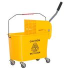 Cubo fregado profesional HomCom color Amarillo, , large image number null