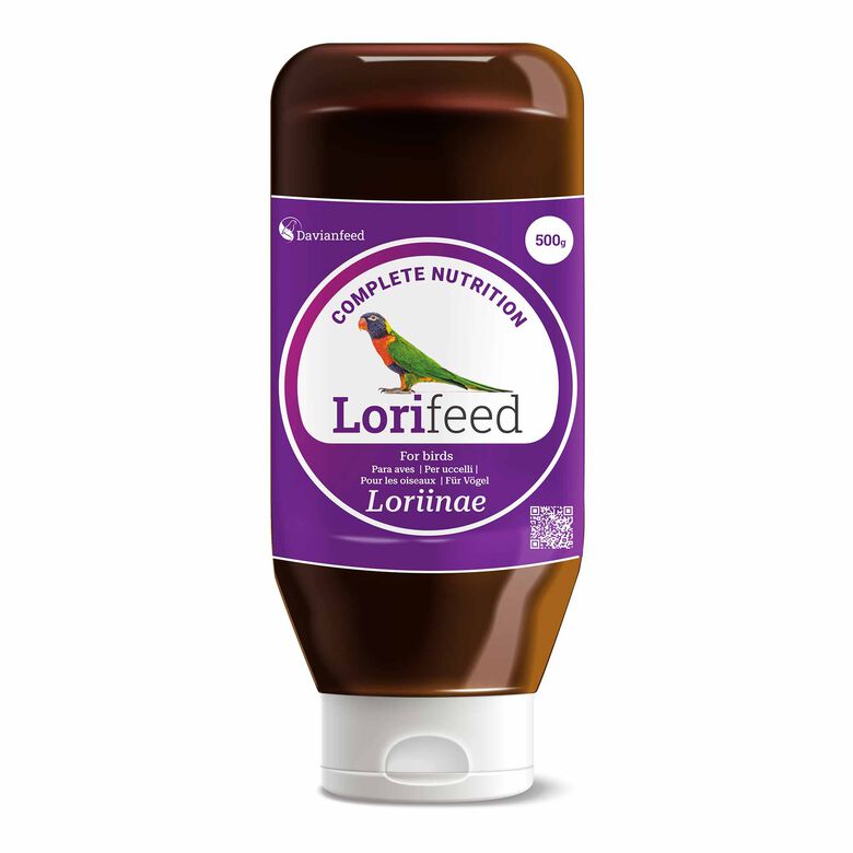Lorifeed - Néctar Loris Completo 0,5 kg - Nutrición para Aves Nectarívoras - Composición Natural - Alta Calidad y Bienestar Digestivo - Davianfeed thumbnail