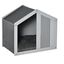 PawHut caseta de madera gris para perros pequeños y medianos, , large indicador imagen numero 1