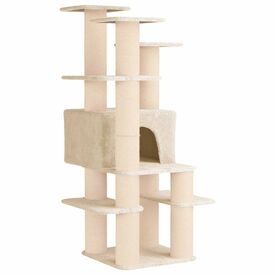 vidaXL &Aacute;rbol para gatos con postes de sisal Muebles Gatos &Aacute;rbol Interior