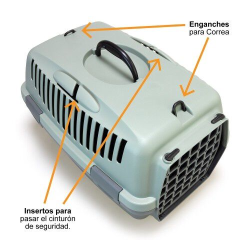 Arquivet ecoline transport&iacute;n de pl&aacute;stico reciclado gris para mascotas, , large Imagen numero 12