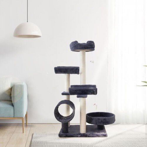 Cstore garfield &aacute;rbol con 5 postes de sisal negro para gatos, , large Imagen numero 4
