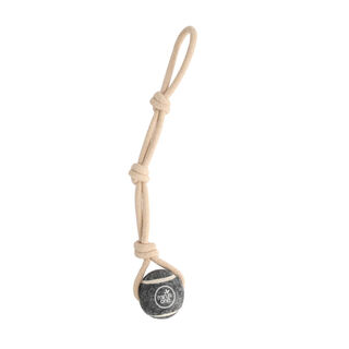 Minus One Tennis Ball Rope pelota con cuerda para perros
