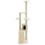 VidaXL Árbol Rascador Con Casa Color Crema para gatos, , large indicador imagen numero 5