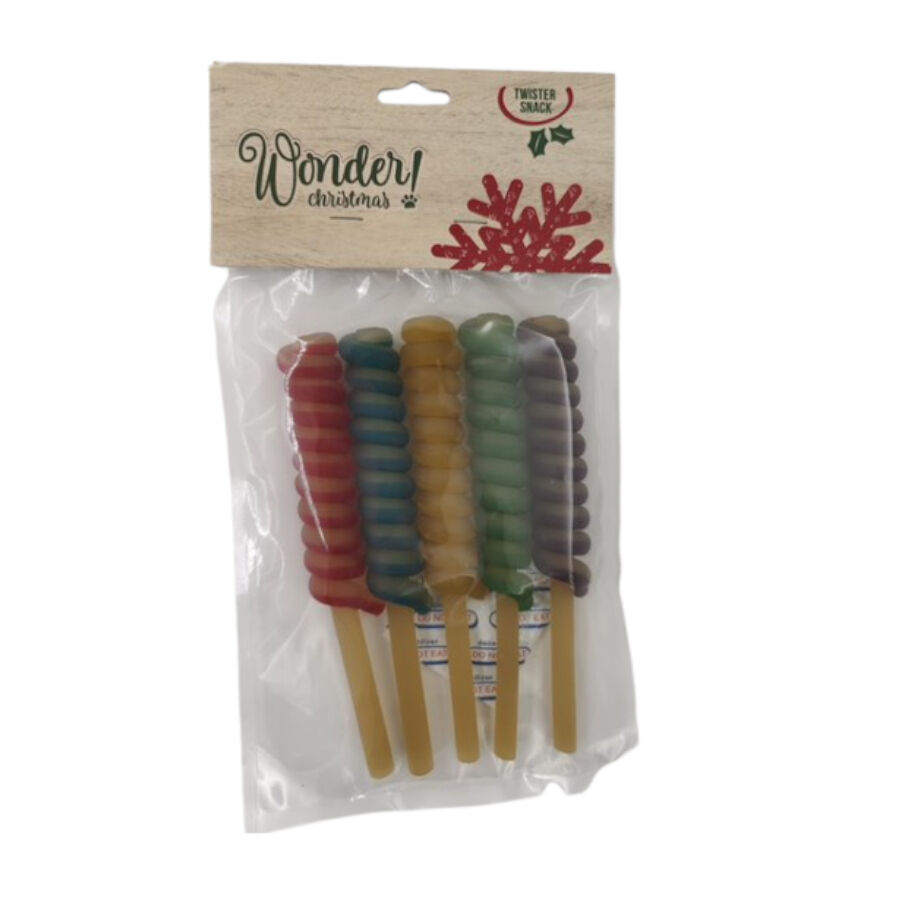 5 barritas Wonder Christmas Palitos Twister para perros, , large Imagen numero 2