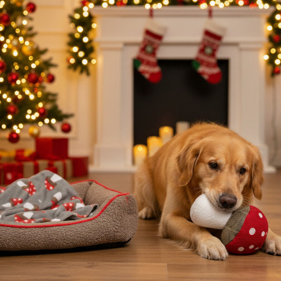 Wonder Christmas Pack Regalo Peluche y Manta Navide&ntilde;a para perros, , large Imagen numero 3