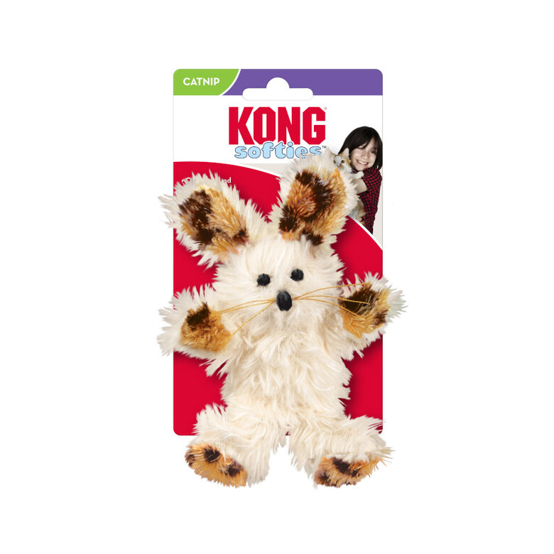 Kong Softies Fuzzy Conejo peluche para gatos, , large image number null