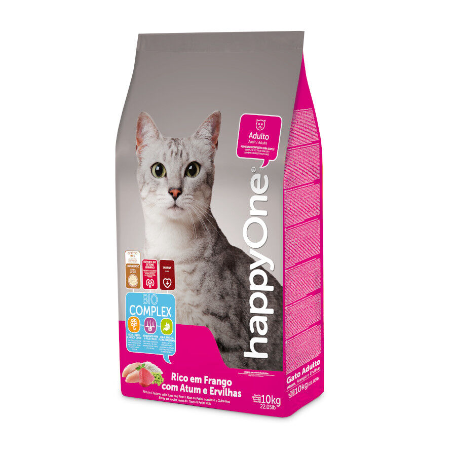 happyOne Adult Atún y Pollo pienso para gatos