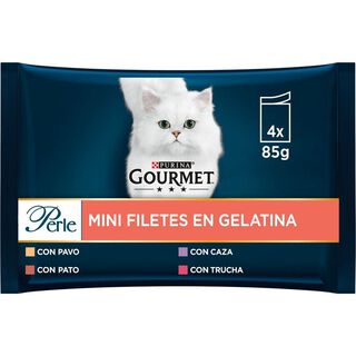 Gourmet Perle Filetes en gelatina sobre para gatos
