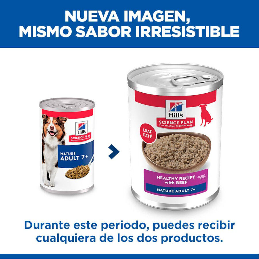 370 g Hill's Science Plan Mature Adult 7+ Ternera en Pat&eacute; lata para perros, , large Imagen numero 3