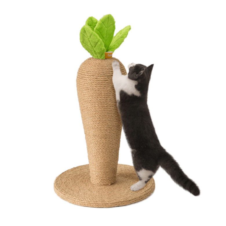 Leeby Carlos zanahoria rascador de yute para gatos thumbnail