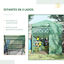 Outsunny Invernadero de Jardín Hexágono 194x194x215 cm Vivero Casero con 6 Estantes Puerta Enrollable y Marco de Acero Galvanizado para Cultivos Plantas Macetas Flores Verde, , large indicador imagen numero 4