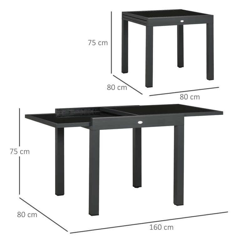 Outsunny Mesa De Jardín Extensible De Aluminio thumbnail