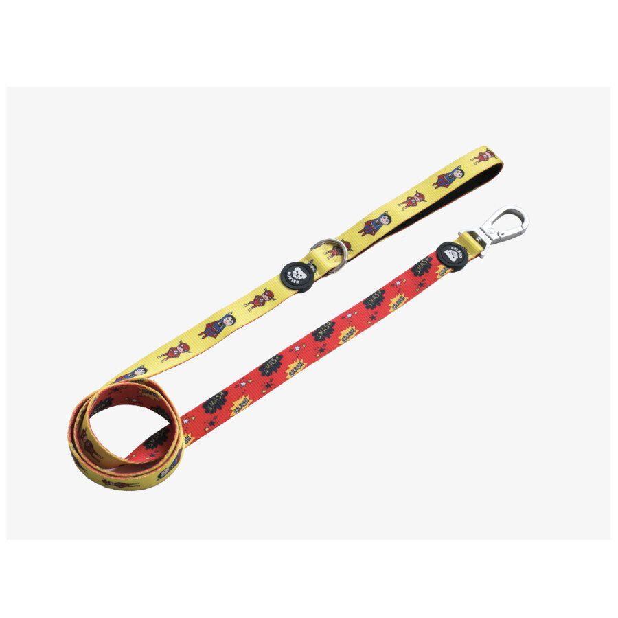 Dukier Correa Estampado Superh&eacute;roes para perros, , large Imagen numero 1
