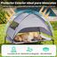COSTWAY Cama Elevada para Perros con Toldo Extra&iacute;ble (122,5 x 91 x 95 cm), , large indicador imagen numero 2