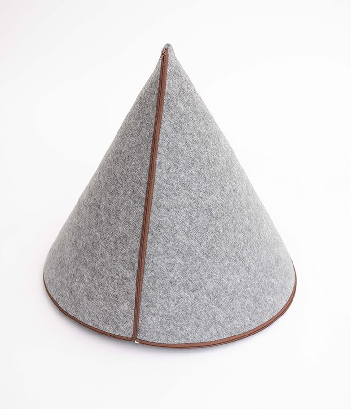 Pet and Co Cueva De Cama De Fieltro Gris Tonto - Perros, , large Imagen numero 2