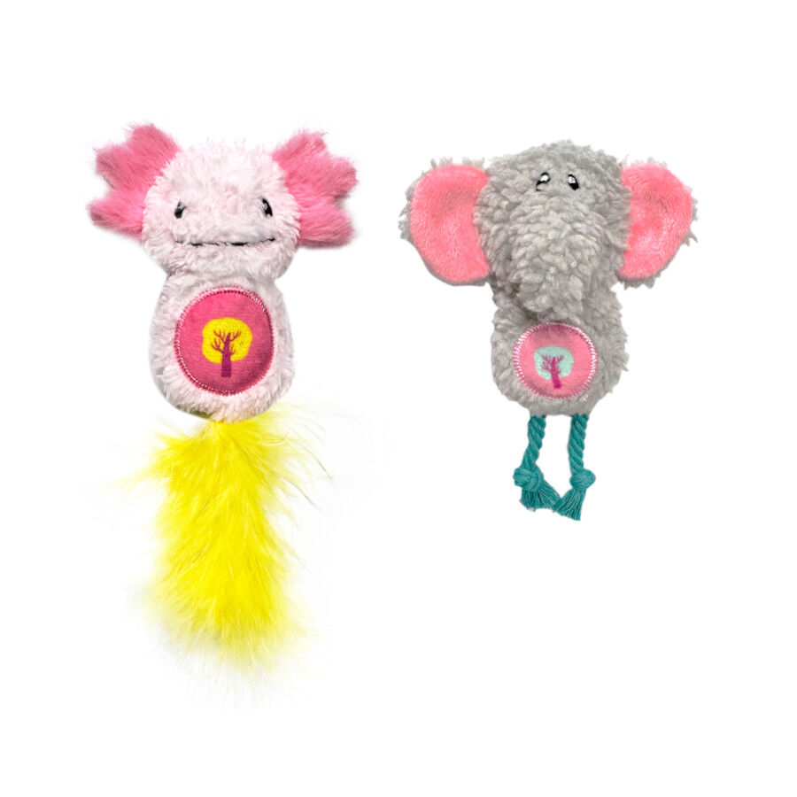 Tootoy! Peluches con Catnip Elefante & Ajolote para gatitos, , large Imagen numero 2