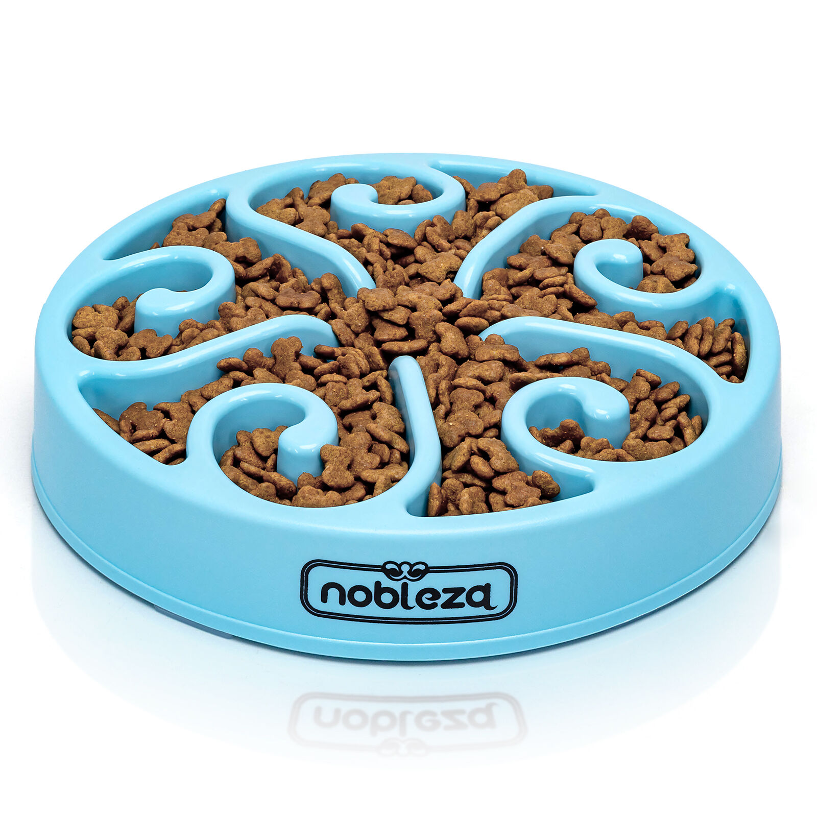 Nobleza Comedero Perro Antivoracidad, Antideslizante Comederos Para Perros, Comedero Antivoracidad Perro, Duradero y no T&oacute;xico Que Evita la Asfixia Comedero Perro Grande y Medianos, &phi;20.4*H4.7cm, Blue, , large Imagen numero 1