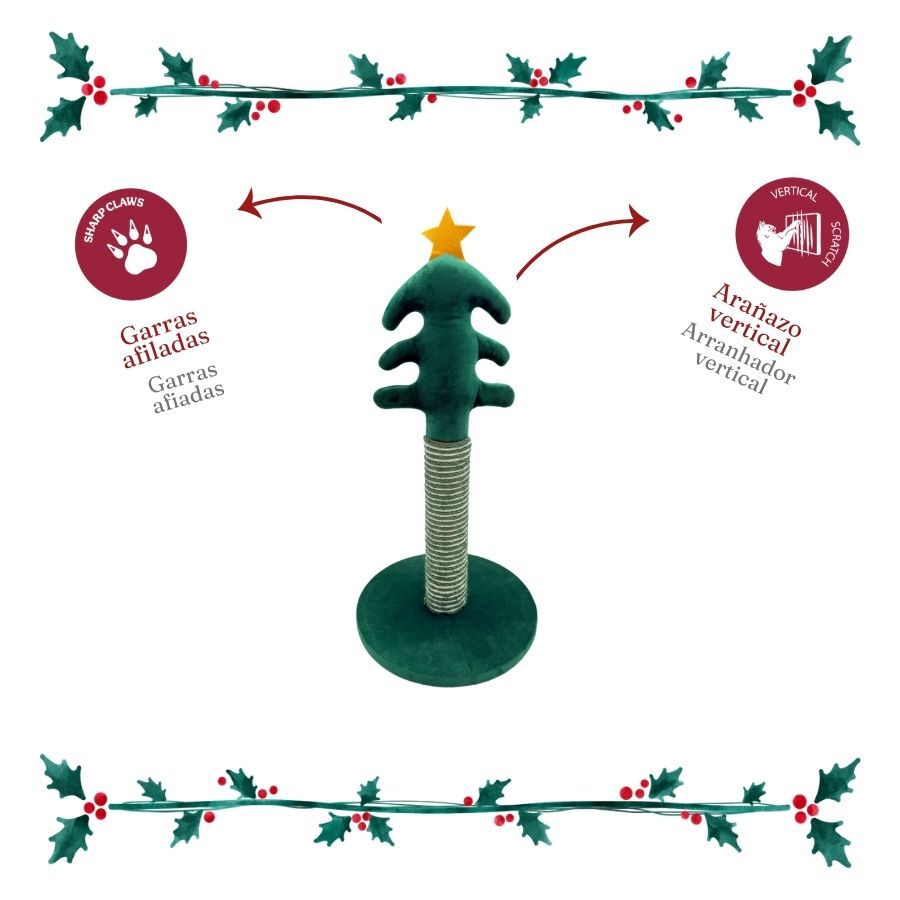 Wonder Christmas Poste Rascador &Aacute;rbol Navidad para gatos, , large Imagen numero 4