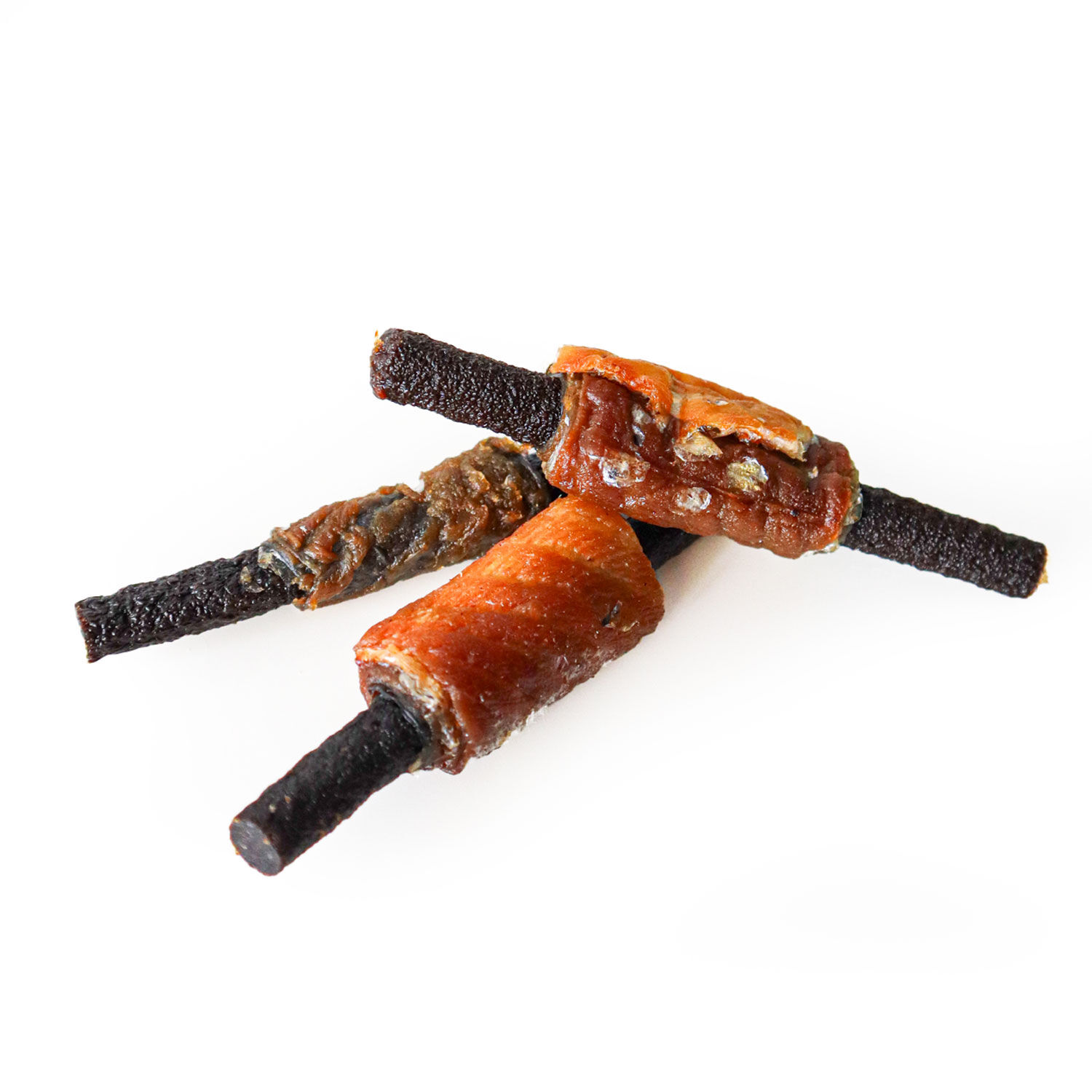 SNACK NATURAL PARA PERRO BROCHETA DE SALMON 3u x 15 BOLSAS WUAPU, , large Imagen numero 2