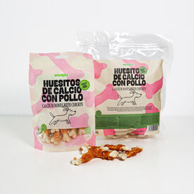 Wuapu Snack Natural Huesitos Pollo con Calcio para perros