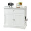COSTWAY Mueble para Gatos, Cajón y 2 Puertas, Casa para Gatos 76 x 53 x 74 cm (Blanco), , large indicador imagen numero 1