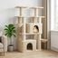 vidaXL &Aacute;rbol para gatos con postes de sisal 2 uds. Parque Muebles Felinos, , large indicador imagen numero 2