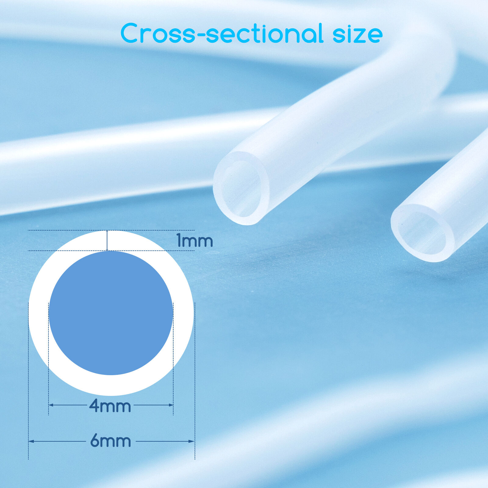 Nobleza 6 mm x 20 Metros de Tubo At&oacute;xico de Silicona para  Aire Manguera, Tubo Flexible de PVC Ideal para Tanque y Acuario, , large Imagen numero 7