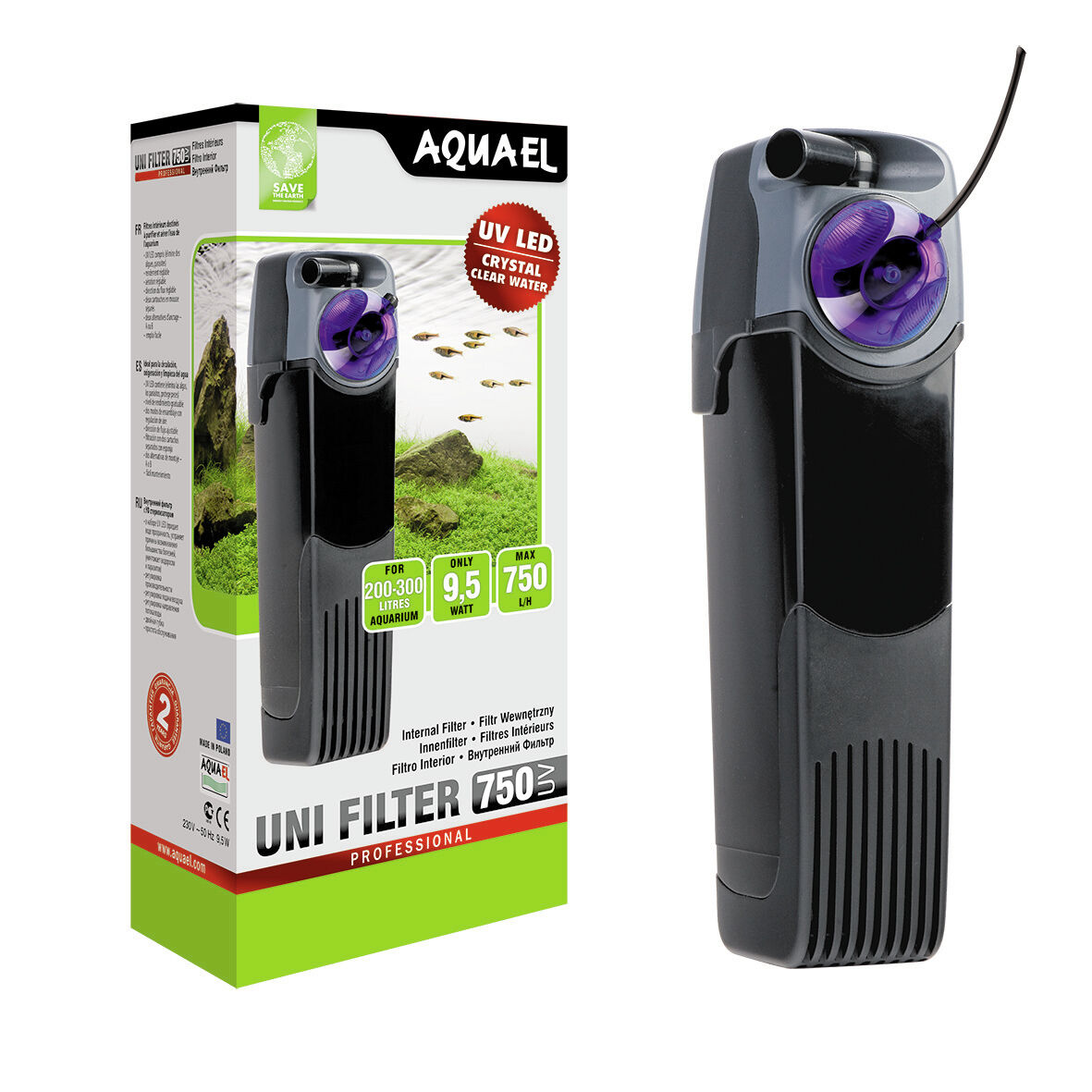 Aquael Unifilter 750-UV Filtro interior lámpara para acuarios thumbnail