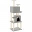 vidaXL Rascador para gatos con postes de sisal gris claro 180 cm, , large indicador imagen numero 1