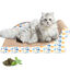 Nobleza Rascador para Gatos Cartón con Hierba Gatera,Juguete para Gatos Grandes, Cartón Rascador y Soporte de Descanso 2 en 1 con Forma de Sofá 45*28*16cm, , large indicador imagen numero 1