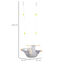 Outsunny Columpio para Bebé Columpio de Madera Infantil con Altura Ajustable Cojín Acolchado y Cinturón de Seguridad para Interior Exterior Carga Máx. 80 kg 70x45x160 cm Gris, , large indicador imagen numero 3