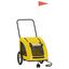vidaXL Remolque de bicicleta para perros hierro y tela Oxford amarillo, , large indicador imagen numero 5