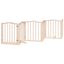 vidaXL Puerta para perros plegable 6 paneles madera de álamo 300 cm, , large indicador imagen numero 6