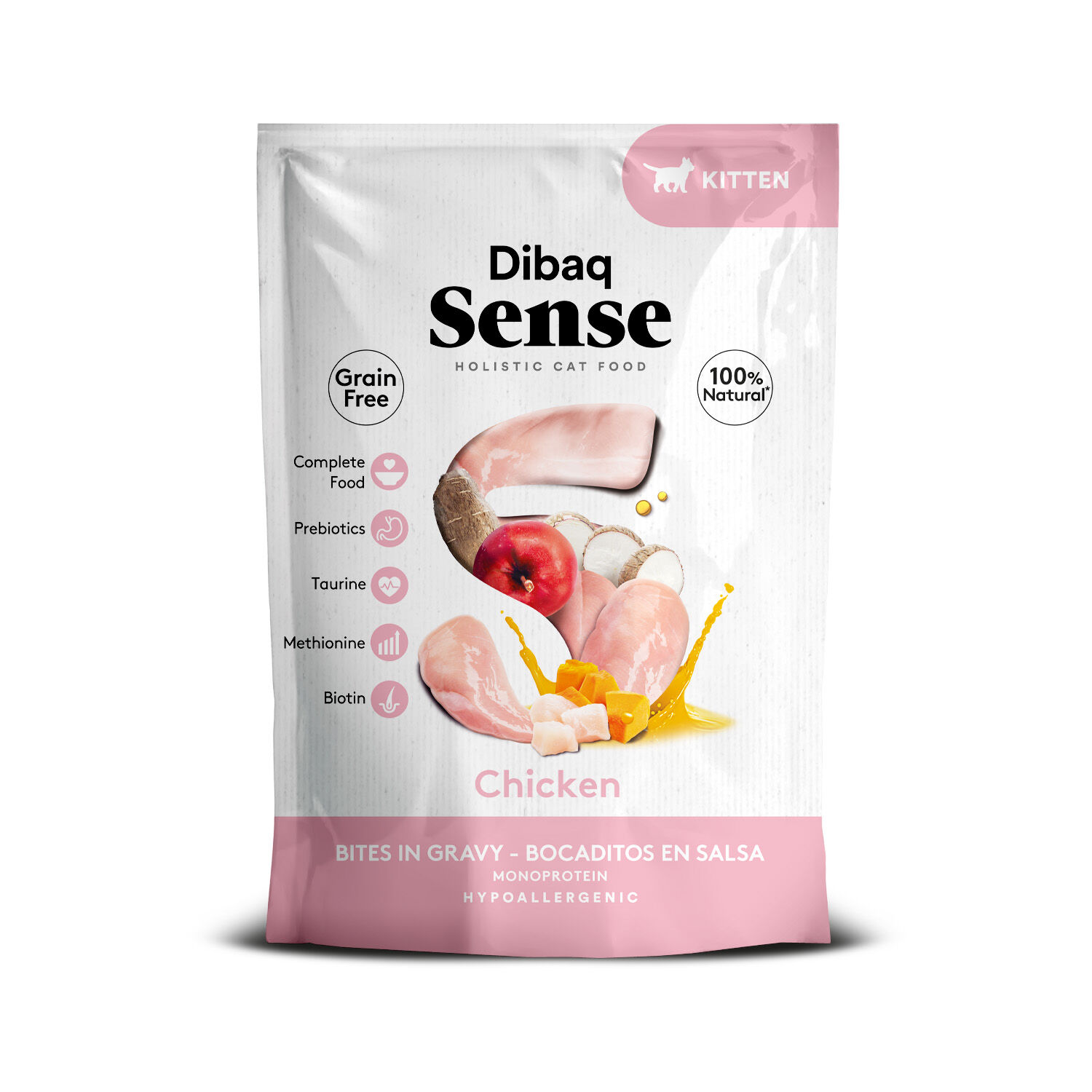 Dibaq Sense Bocaditos en salsa gatito, 12 unidades x 100gr, , large Imagen numero 2