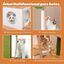 COSTWAY Árbol para Gatos con Caja de Arena, 2 en 1 Rascador para Gatos Moderno, Árbol de Actividades para Gatos con Escalera, Rascador, Cuerda de Sisal y Bolas Colgantes, Verde y Blanco y Natural, , large indicador imagen numero 5