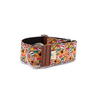 Pamppy galgo speedy cómic boom collar regulable amarillo para perros