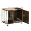 PawHut Mueble Arenero para Gatos Mesa Auxiliar con Cojín, , large indicador imagen numero 2