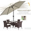 Outsunny Sombrilla para Jardín Ø260x235 cm Parasol de Aluminio con Reclinable con Manivela y 6 Varillas para Terraza Exterior Balcón Crema, , large indicador imagen numero 5